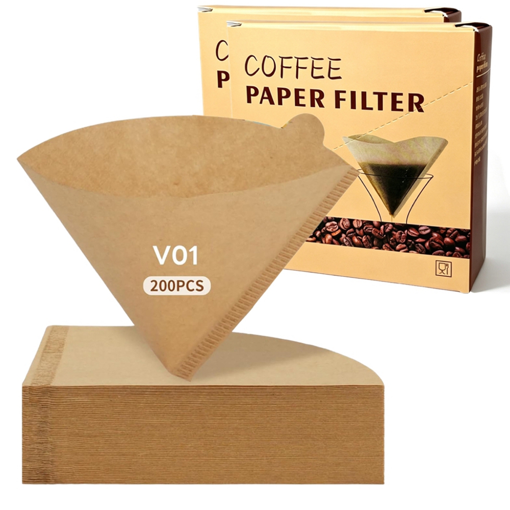Coffee Tea Paper Cups - Coffee Filters 200 Count Cone Coffee