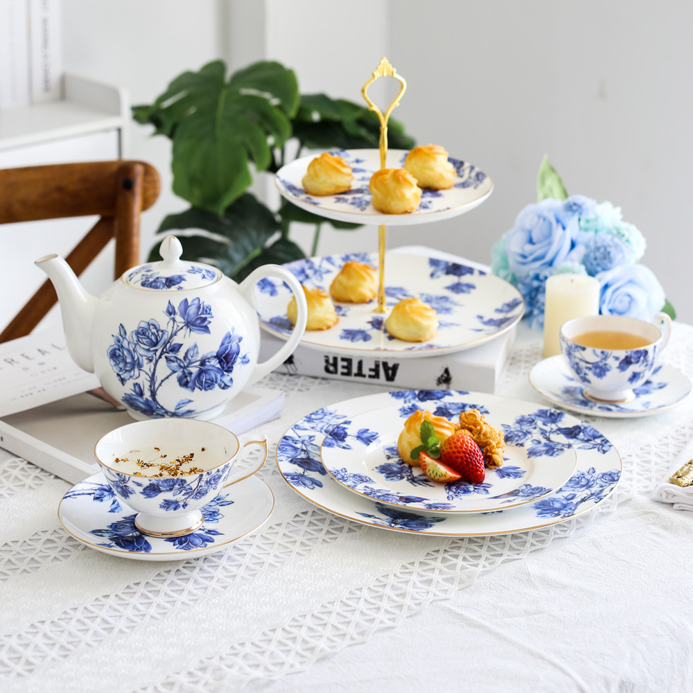 Coffee Tea English - Bone China Coffee Cup Set, English