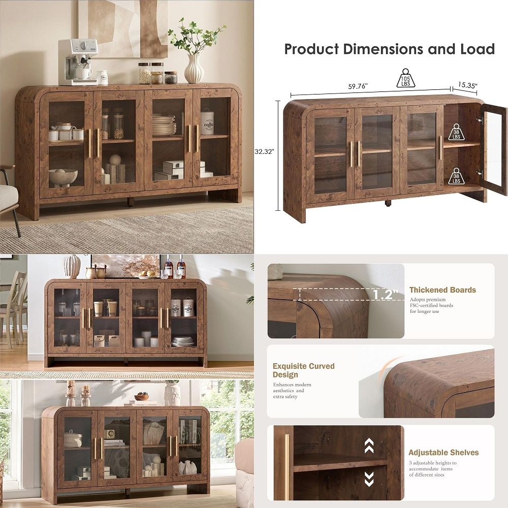 Coffee & Tea Collective - Sideboard Buffet Cabinet with Storage, Sideboard