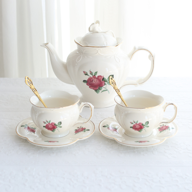 French gold edged ceramic gold - Coffee Tea English review and price