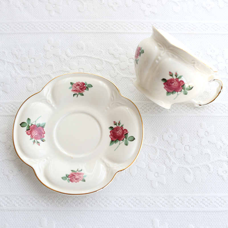 French gold edged ceramic gold - Coffee Tea English review and price