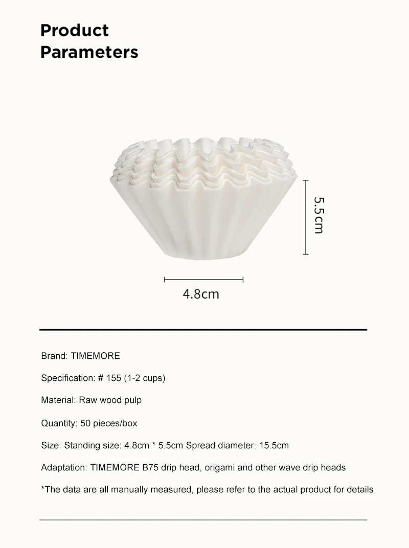 TIMEMORE 1-2Cups Basket Coffee - Coffee Tea Paper Cups review and price