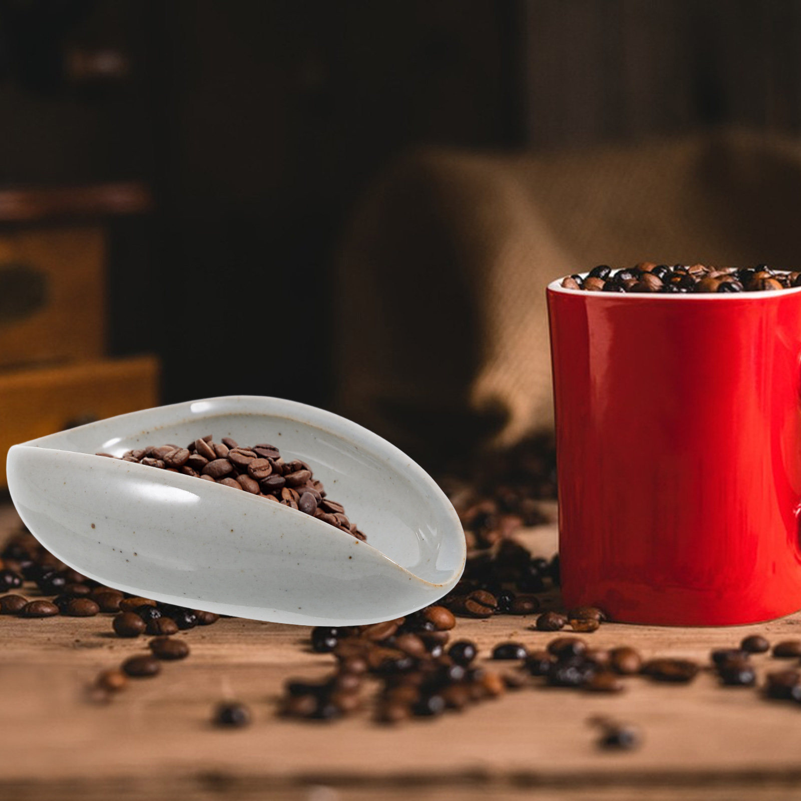 Ceramic Coffee Bean Dosing Tra - Coffee Tea And Bean review and price