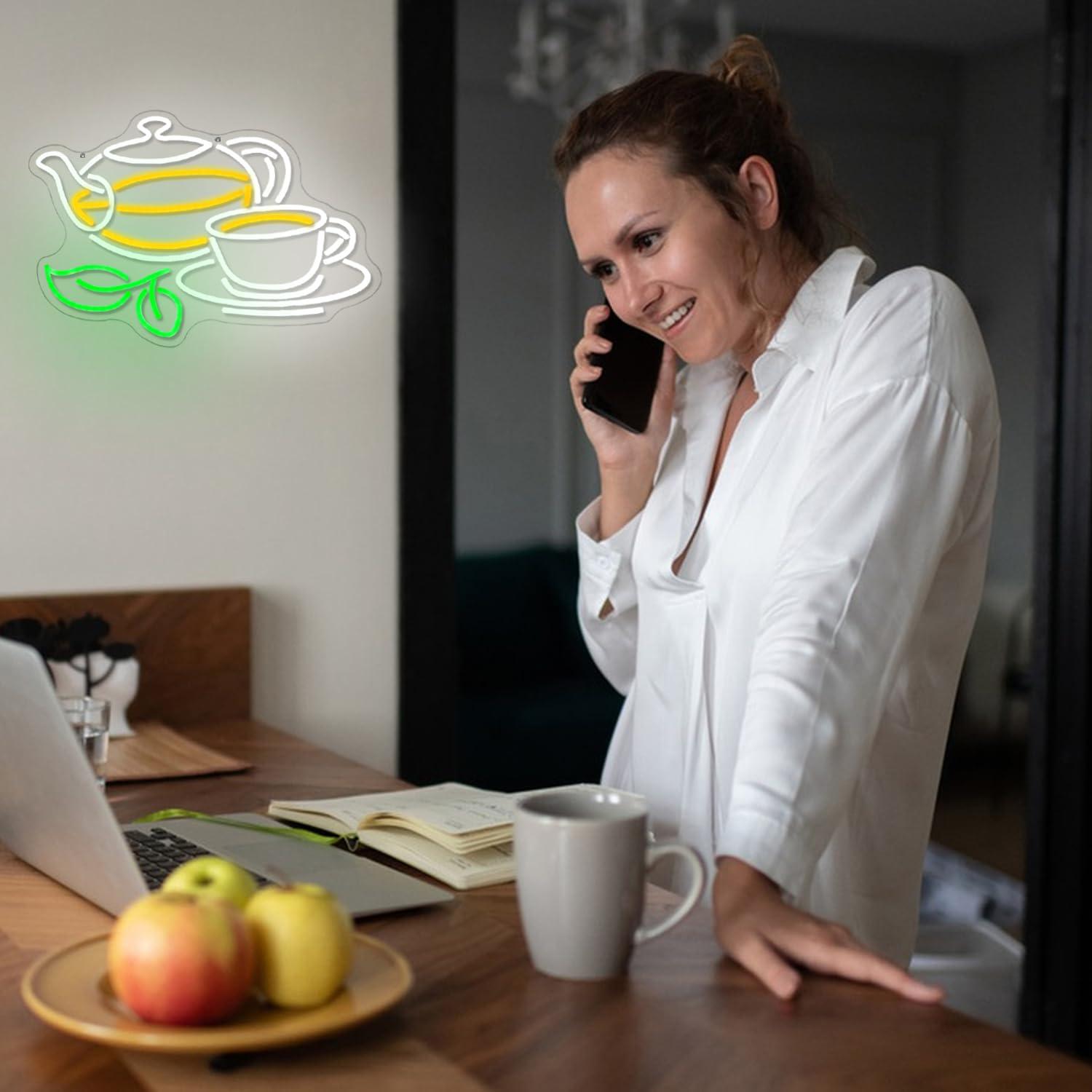 Tea Neon Sign USB Dimmable LED - Coffee Tea Plantation review and price