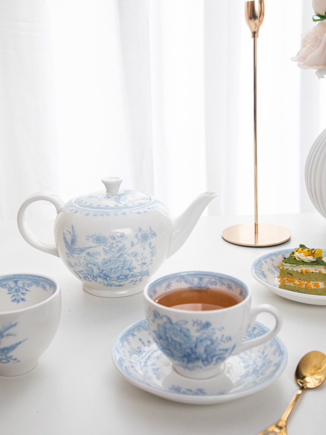 House, retro blue peony aftern - Coffee Tea English review and price