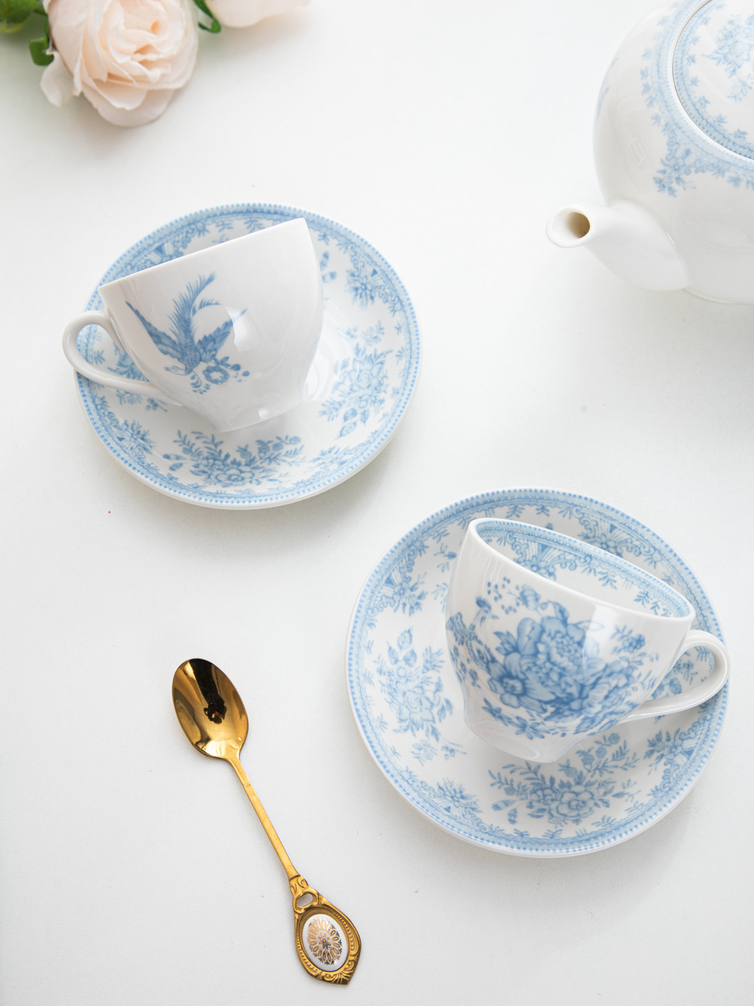 House, retro blue peony aftern - Coffee Tea English review and price