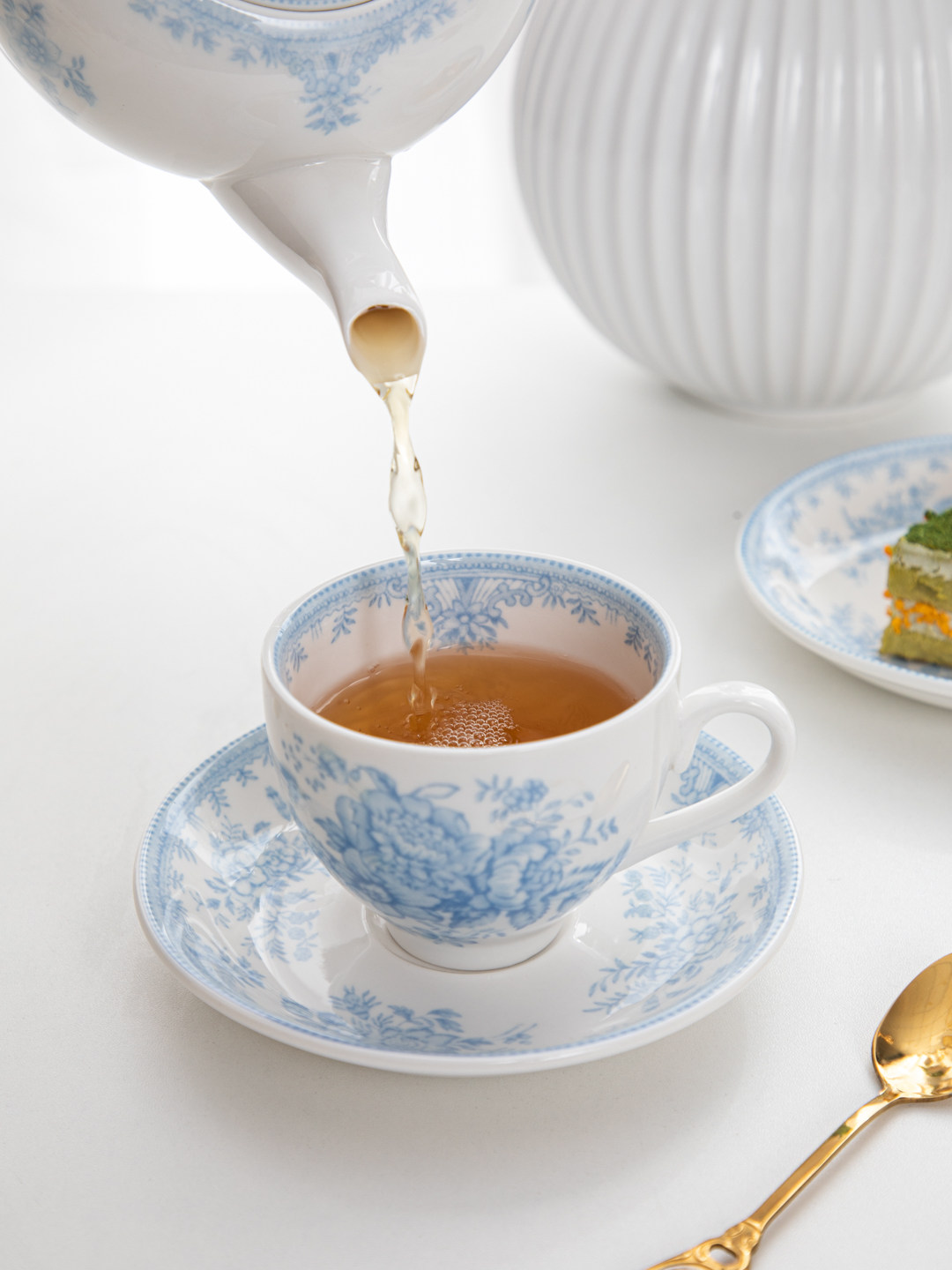 House, retro blue peony aftern - Coffee Tea English review and price