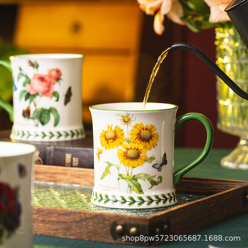 Creative Pastoral Style Cerami - Coffee Tea English review and price