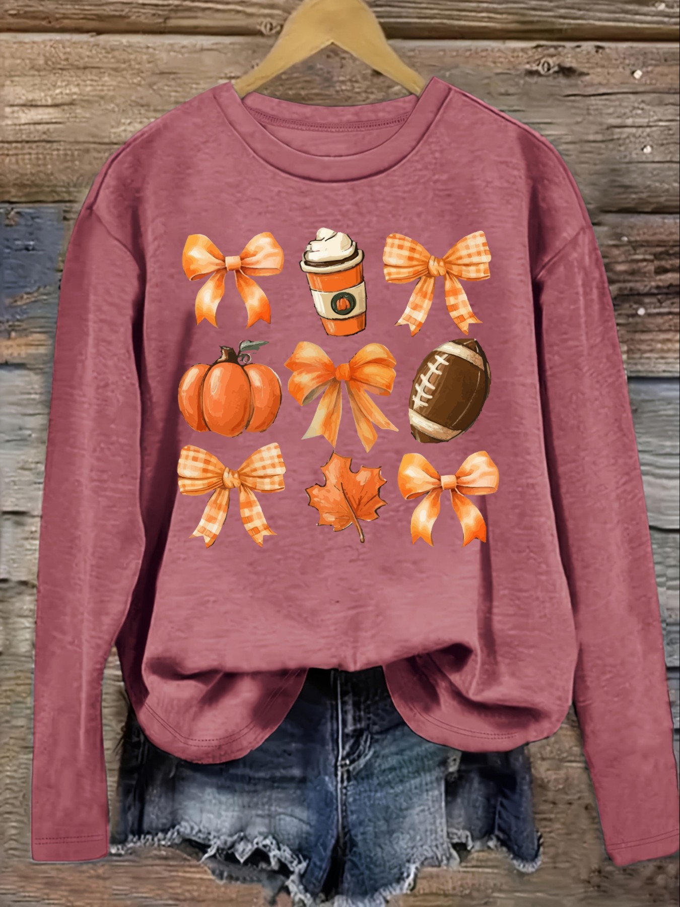 Women's Casual Long Sleeve Cre - Coffee & Tea Collective review and price