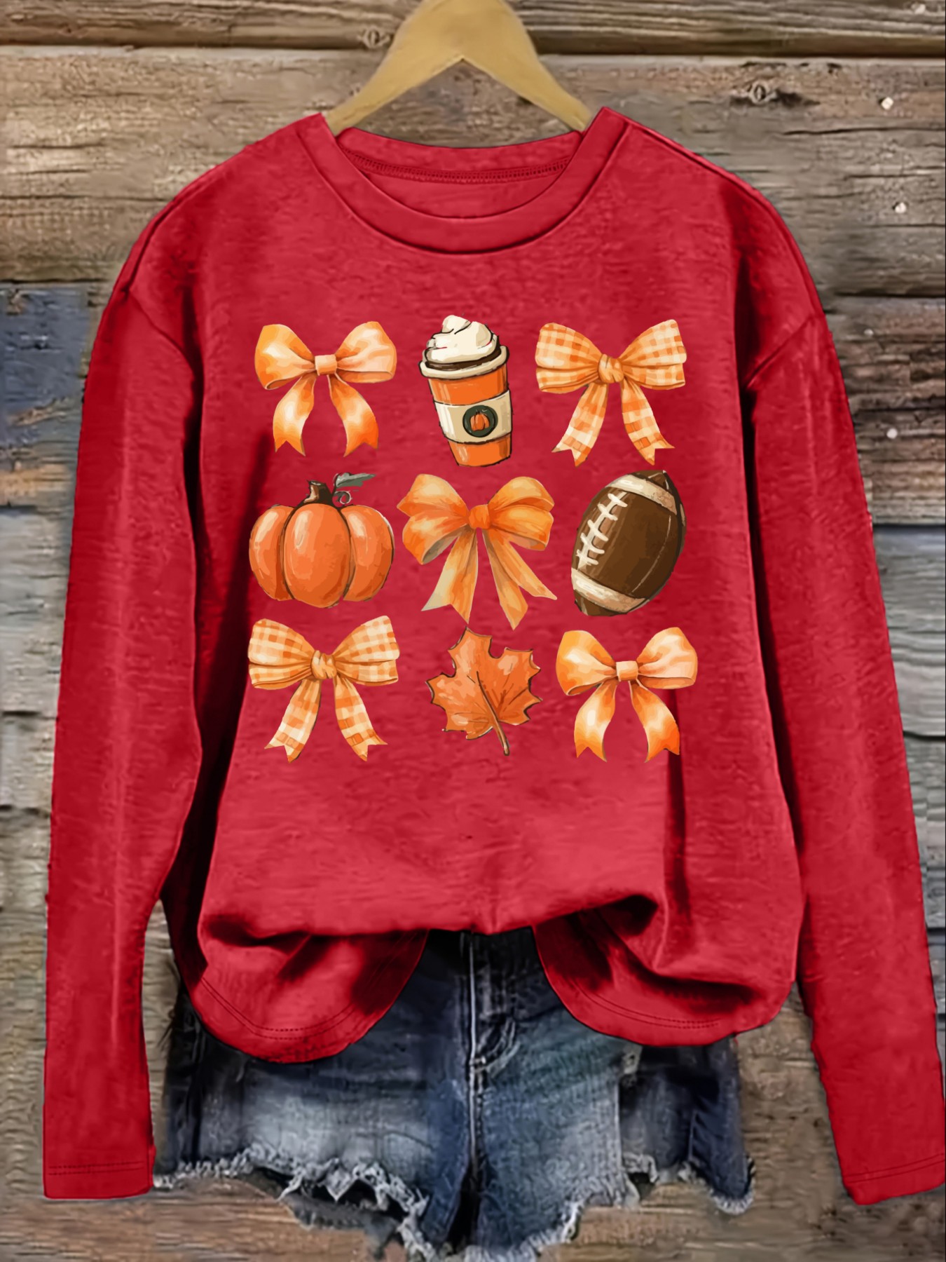 Women's Casual Long Sleeve Cre - Coffee & Tea Collective review and price