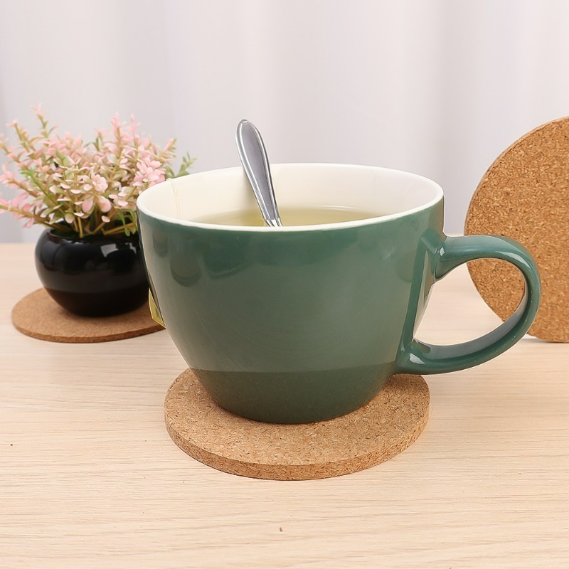 Natural Wooden Round Cork Coas - Coffee Tea Stand review and price