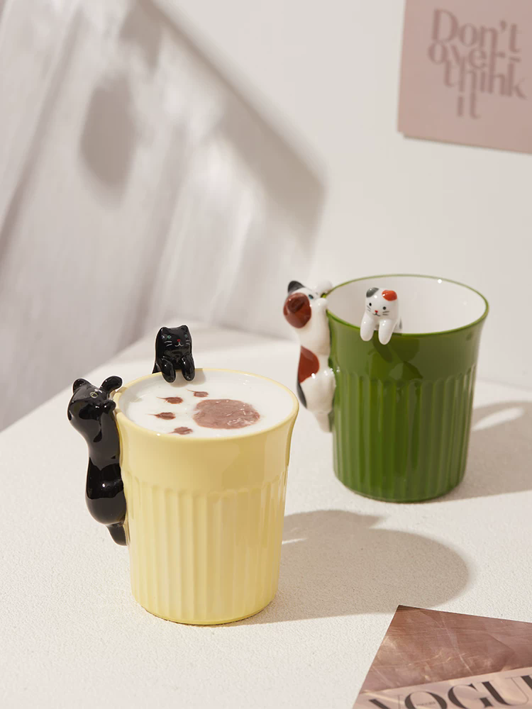 350ml Cartoon Cute Cat Ceramic - Coffee Tea Friends review and price