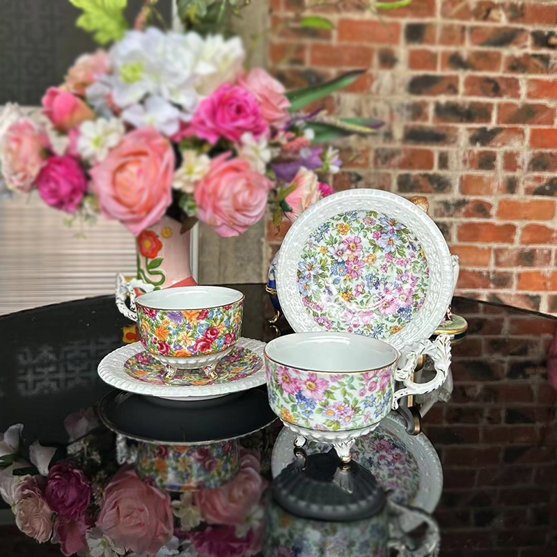 Coffee cups, plates, European  - Coffee Tea English review and price