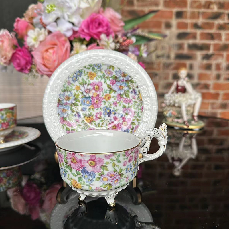 Coffee cups, plates, European  - Coffee Tea English review and price