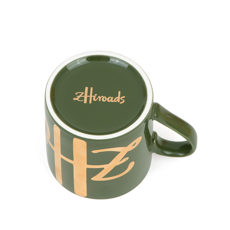 Luxury Bone China Coffee Mug E - Coffee Tea Green review and price