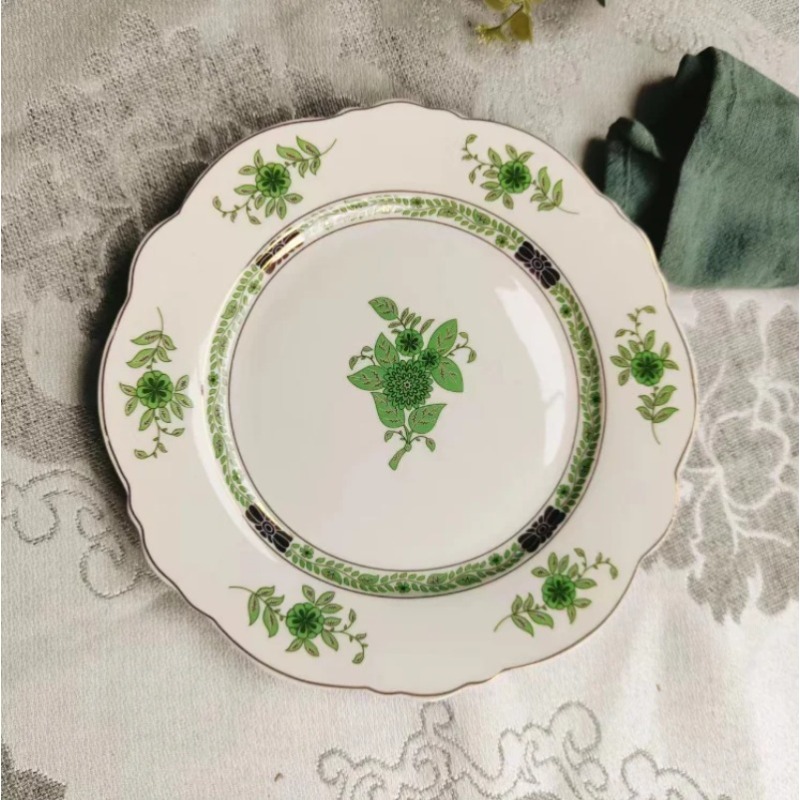 Vintage Green Floral Porcelain - Coffee Tea Green review and price