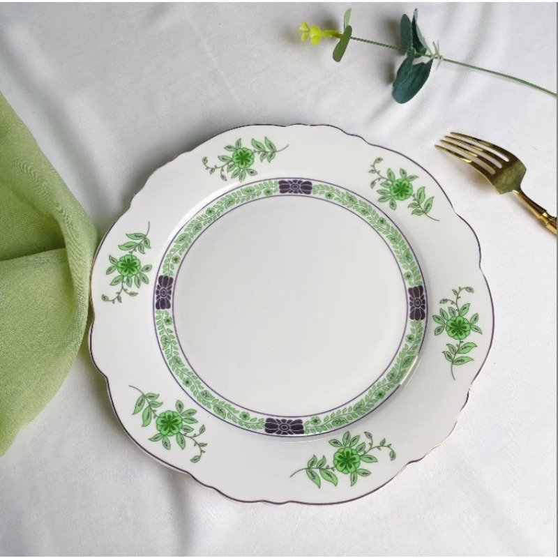 Vintage Green Floral Porcelain - Coffee Tea Green review and price