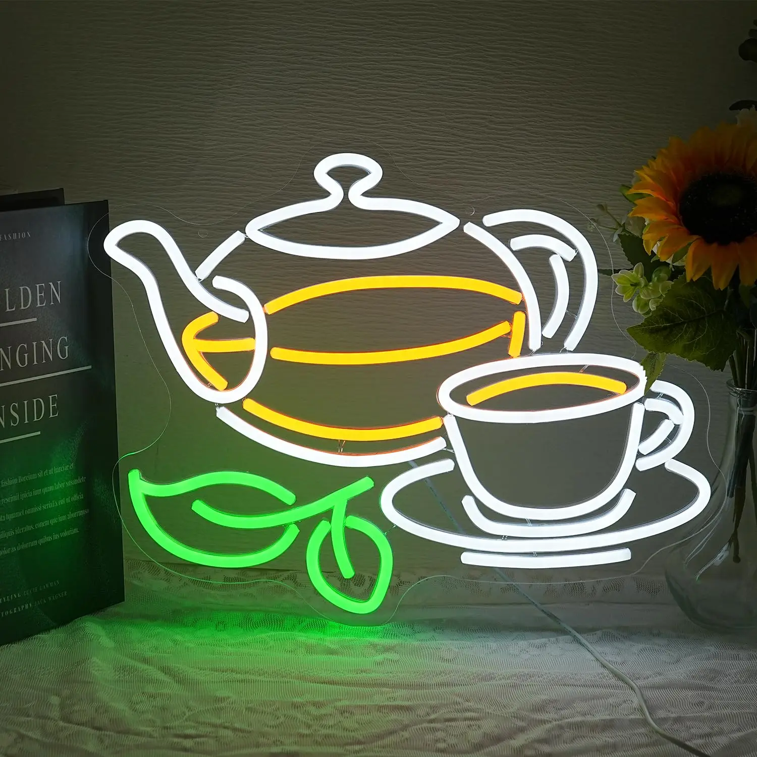 Tea Neon Sign Tea Pot Light Dr - Coffee Tea Plantation review and price