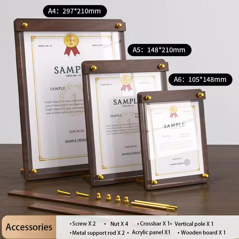 Custom A4/A5 Acrylic Wood Grai - Coffee Tea Stand review and price