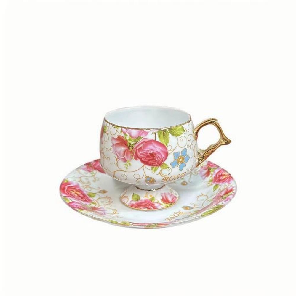 French Full Flower Coffee Cup  - Coffee Tea English review and price