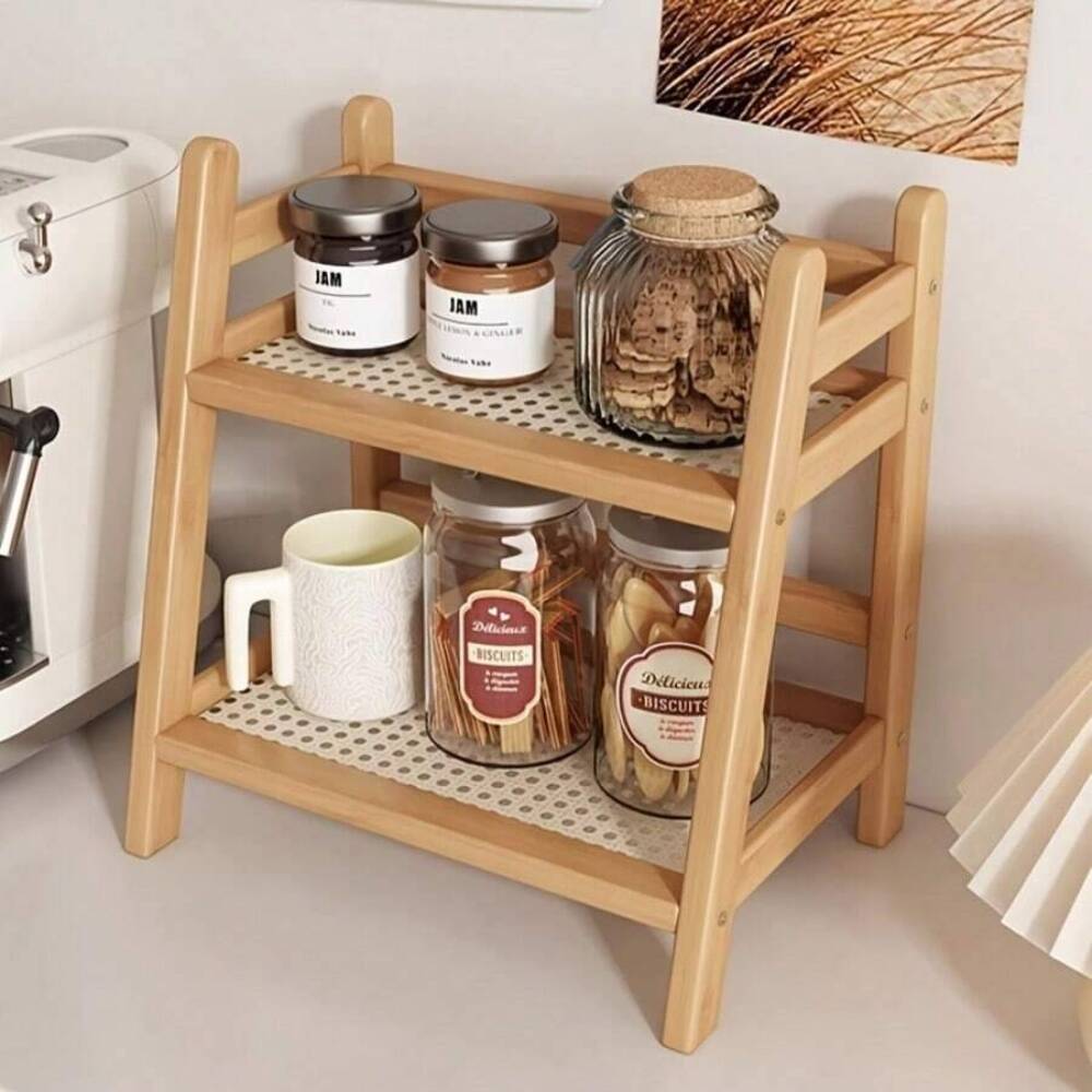 2-Tier Bamboo Countertop Stora - Coffee Tea Stand review and price