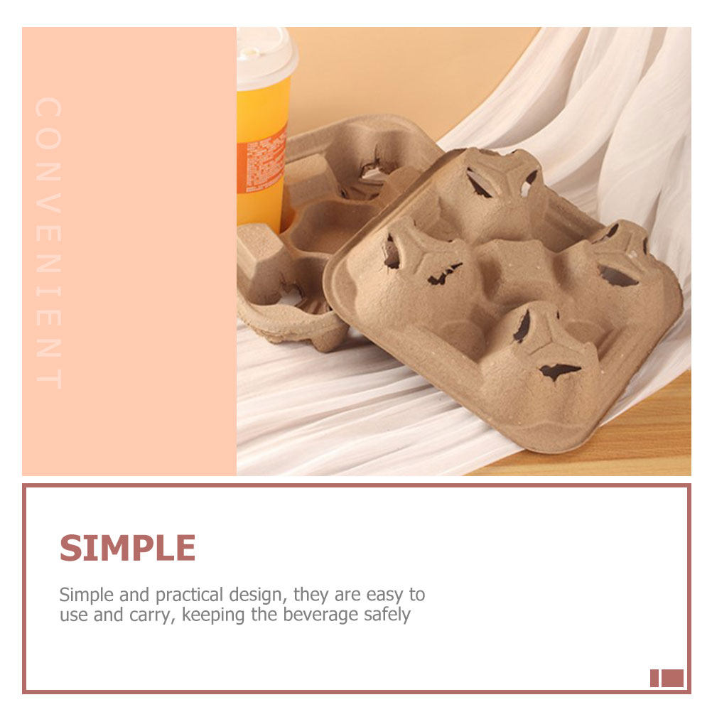 25Pcs Four-Cup Paper Pulp Hold - Coffee Tea Paper Cups review and price