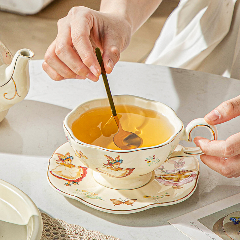 English retro coffee cup and p - Coffee Tea English review and price