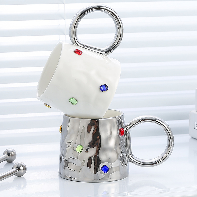 Gemstone Ceramic Mug Coffee Mu - Coffee Tea Friends review and price