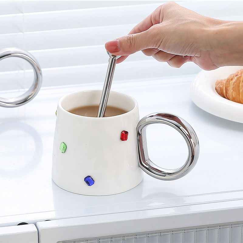 Gemstone Ceramic Mug Coffee Mu - Coffee Tea Friends review and price