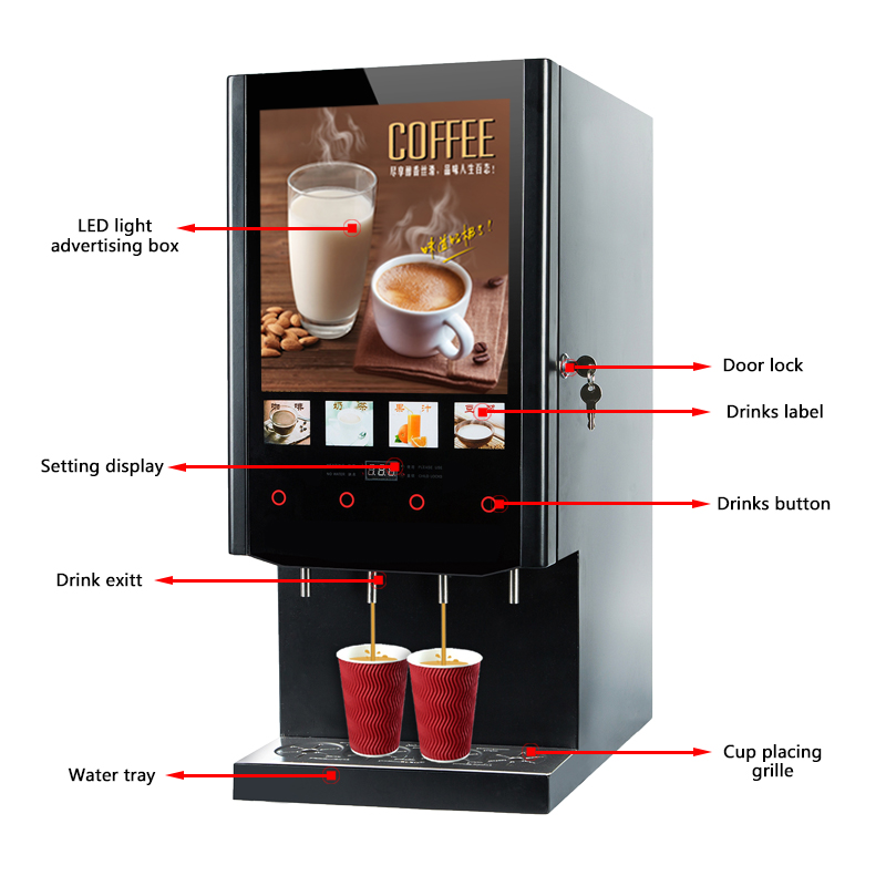40S SUPIN Economical 4 Flavour - Coffee Tea Vending Machine review and price