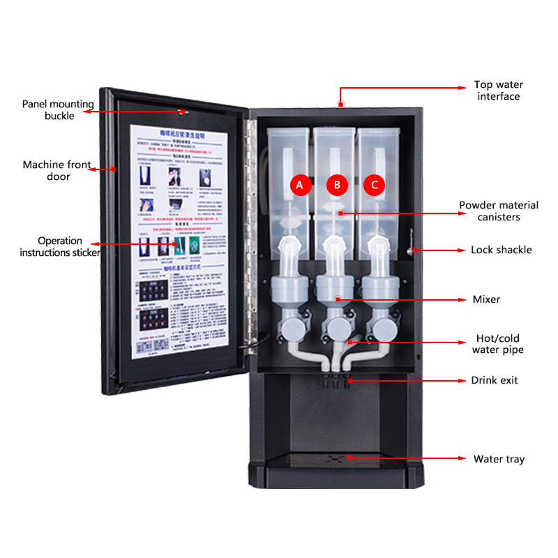 30SCW-8 Hot Ice Instant Coffee - Coffee Tea Vending Machine review and price