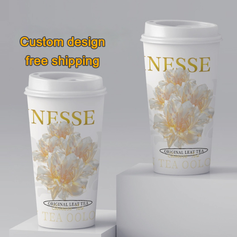 LOGO Custom Thickened Disposab - Coffee Tea Paper Cups review and price
