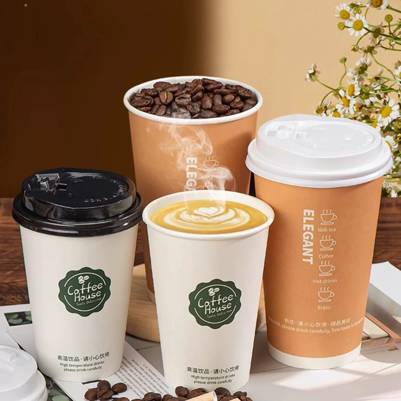 LOGO Custom Thickened Disposab - Coffee Tea Paper Cups review and price