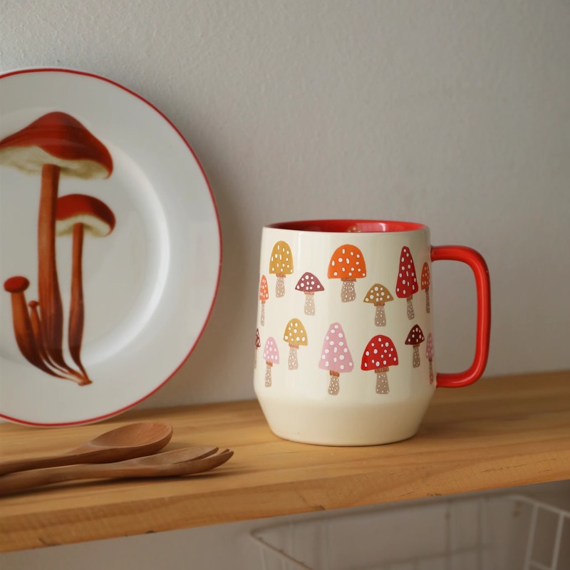 European Style Ceramic Mushroo - Coffee Tea English review and price
