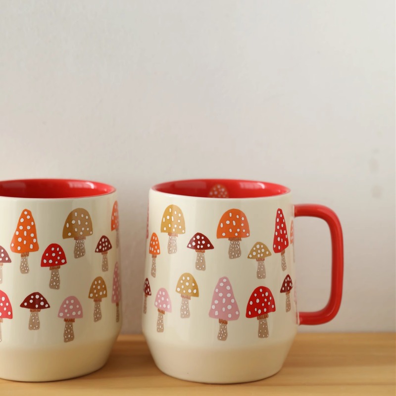 European Style Ceramic Mushroo - Coffee Tea English review and price