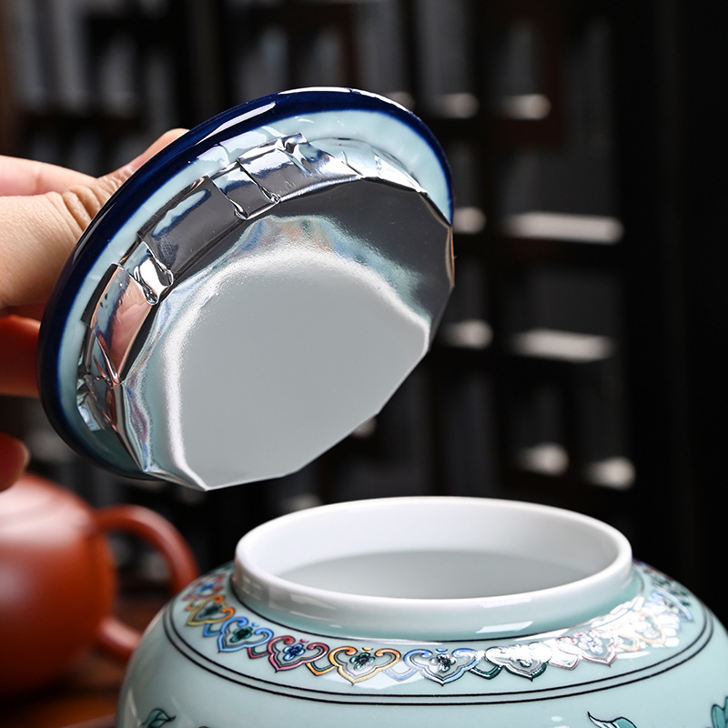 Ceramic tea jar Enamel General - Coffee Tea Green review and price