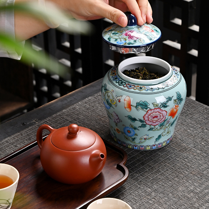 Ceramic tea jar Enamel General - Coffee Tea Green review and price