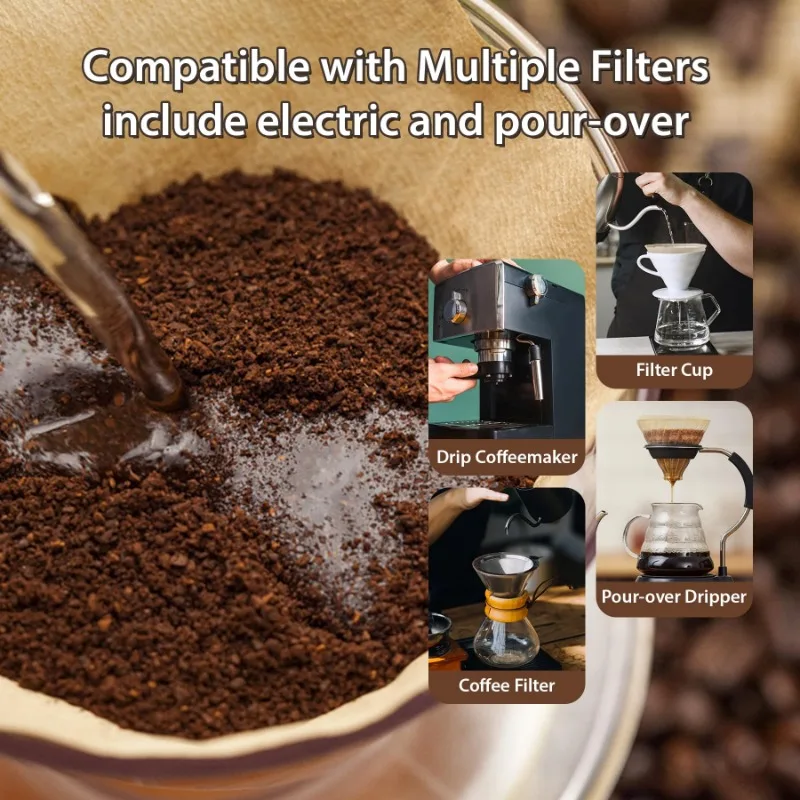 Wood Pulp 02 Cone Filter Pour  - Coffee Tea Paper Cups review and price